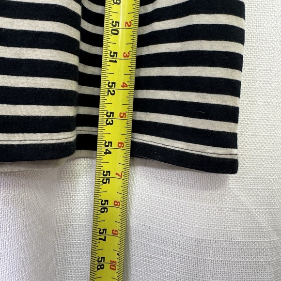 PERUVIAN CONNECTION Andover Long Sleeves Scoop Neck Striped Maxi Dress Medium - Picture 13 of 15